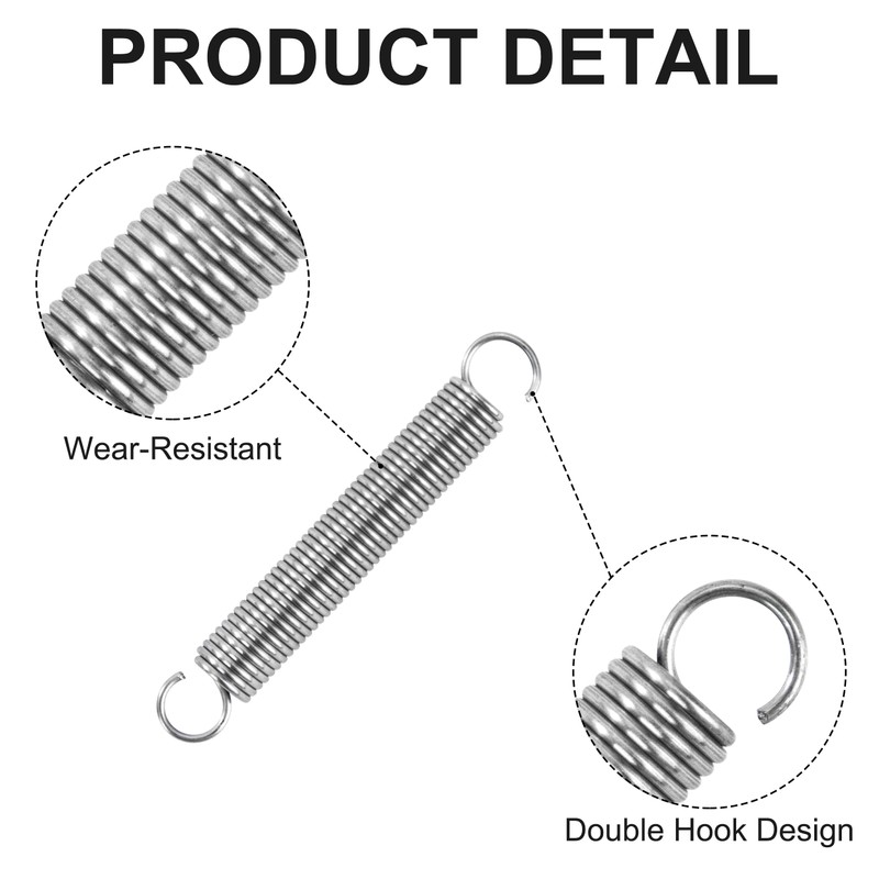 GUNGY Tension Springs with Hooks Stainless Steel Tension Spring 40