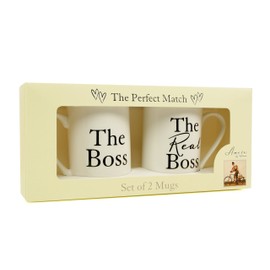 the Boss and the Real Boss Bone China Mugs Wedding