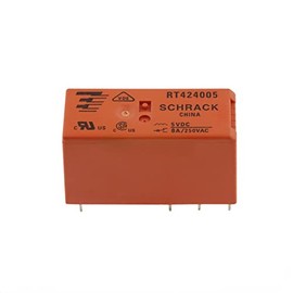 JVOZBZMWZ 10pcs RT424005 5VDC RT424012 12VDC RT424024 24VDC Relay Car 8A250VAC 8PINS Power Relay