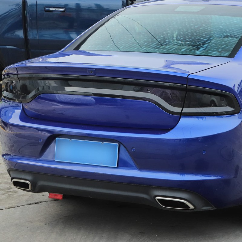 RAZPOY for Charger Tail Light Lamp Covers, Smoked Rear Light