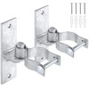 Heavy Duty Wall Mount Pipe Gate Hinge | 2 Pack