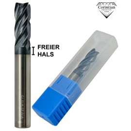 Corintian VHM End Mill 4 Teeth AlTiN Coating Diameter 1-20 mm High Performance Cutting Suitable for HPC
