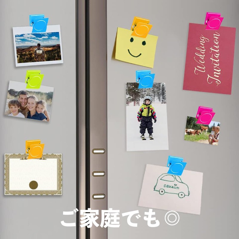 Magnetic Clips (12 Pieces) 6 Colors x 2 Pieces (Light