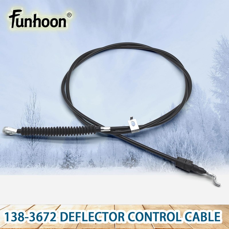 Funhoon 138-3672 Deflector Control Cable for Toro 726 OE, 824