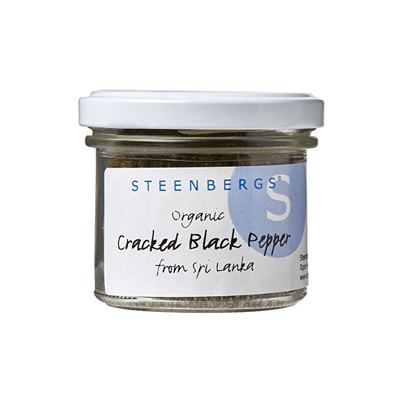 Steenbergs Organic Cracked Black Pepper Standard 47g