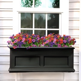 Artificial Flowers for Outdoors Fake Outdoor Plants, 12 Bundle Faux Silk Daisy Flower for Spring Summer Decor, Look Real UV Resistant for Outside Front Porch Patio Window Box Balcony Home(Mix)