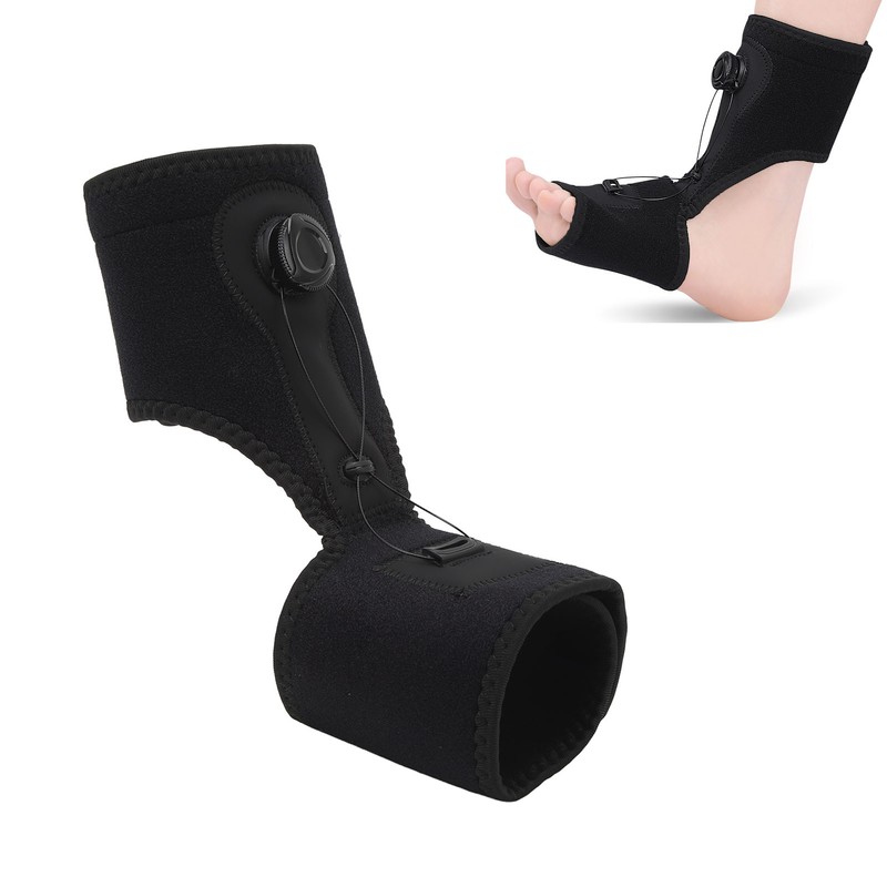 Plantar Fasciitis Night Splint Adjustable Rotating Knob Sleep Support for