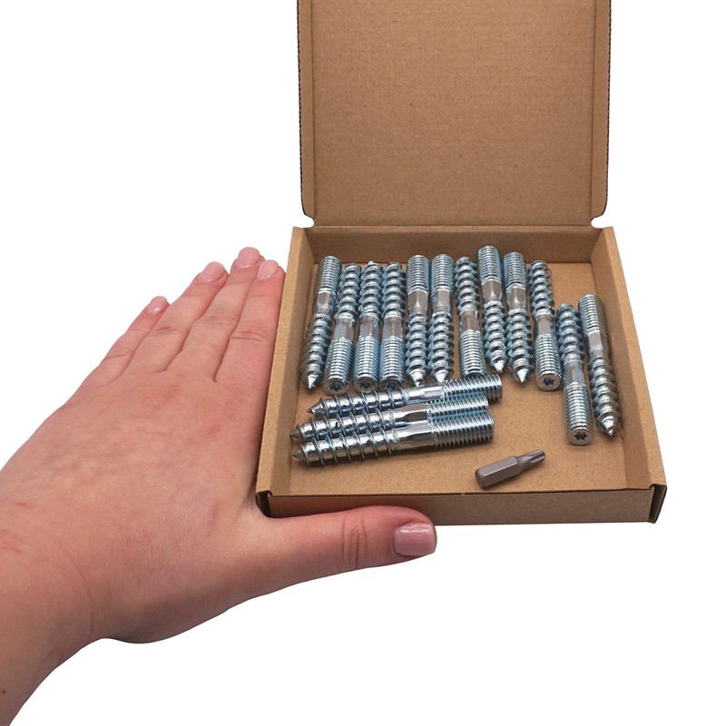 SKIR'CO Pack of 15 Hanger Bolts M10 x 70 mm