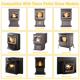 Adviace Replacement 3-21-08639 Combustion Blower Exhaust Fan Motor for Harman P68, XXV, Advance, P43, P61, P38, Accentra 52i, P61A, PC45, P35i, Accentra Insert, PF100, PP38+, P38+ Pellet Stoves