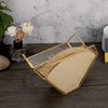 ELLDOO Gold Glass Coffee Filter Holder Coffee Paper Storage Container