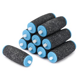 Scholl Callus Remover Replacement Rollers, Bolasen Pack of 10 Extra Coarse Scholl Replacement Rollers, for Removing Hard Skin, Scholl Velvet Smooth Replacement Rollers, Pedicure Foot Care Set