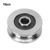 10pcs TV0418 4*18*8mm V Groove Track Roller Bearing Guide Rail