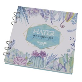 Artist Watercolor Paper Sketch Book Spiral Loose-Leaf Notebook with Thick Acid Free Paper Cold Pressed Refillable Notebook Art Painting Drawing Sketching Pad for Watercolour and Mixed Media