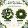 Lemon Wreath for Front Door, 22 Inch Artificial Hydrangea Wreaths