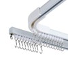 SOLOKOS Room Divider Ceiling Track Set for Curtains with Hooks,