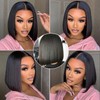 Bob Wig Human Hair 13x4 HD Straight Lace Front Wigs