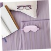 IWOWHERO Faux Silk Eye Mask Set Adjustable Strap Blackout Blindfold