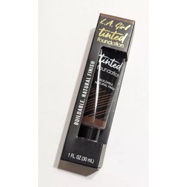 L.A. Girl Tinted Foundation, Buildable Natural Finish - #Glm772 EBONY