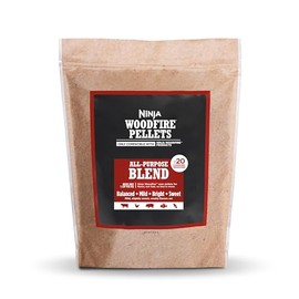 Ninja XSKOP2RL Woodfire Pellets, All Purpose Blend 2-lb Bag, up to 20 Cooking Sessions, 100% Real Wood Pellets, Only Compatible with Ninja Woodfire Grills & Ovens, All Purpose Blend