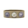 Quiges Women's Click Button 18 mm Chunk Horoscope Capricorn for