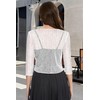 Women Crop Cardigan Sheer Mesh Bolero Shrug for Dress Tie