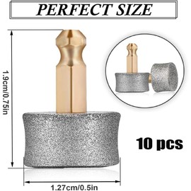 Pet Nail Grinder Diamond Tip Drill Bit Pet Nail Spare Wheels Trimmers,10Pcs Dog Nail Grinder Replacement Heads Grooming Tool Pet Cat Nail Clippers Diamond Tips Drill Bit Pet Nail Spare Wheels Trimmers