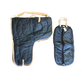 AJ Tack Western Padded Saddle and Bridle Carrier Set - Hot Pink