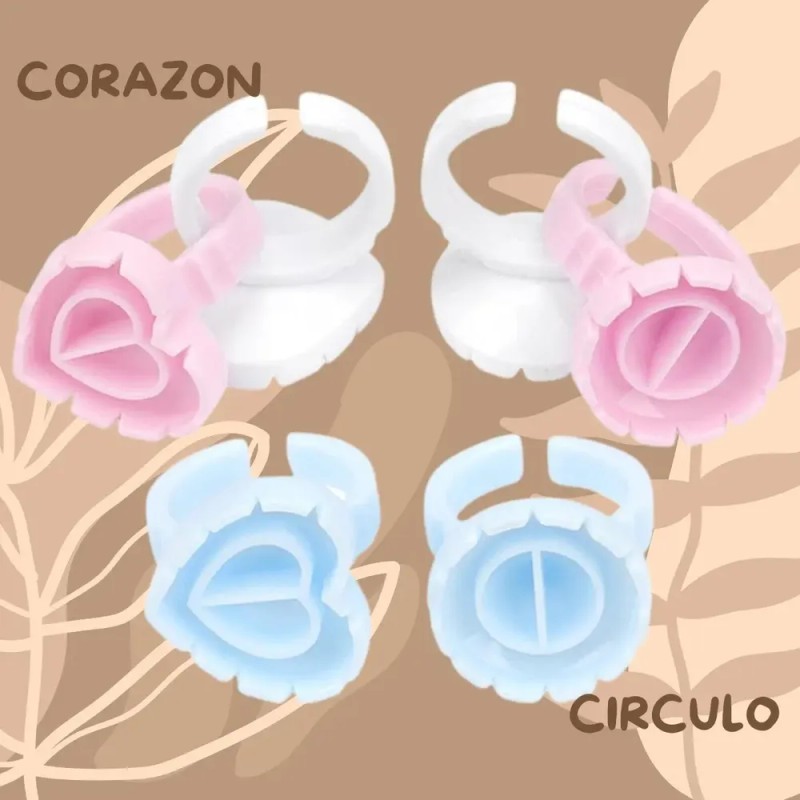 Anillos Pegamento Aplicación Extensión Pestañas Lash 300 Pz