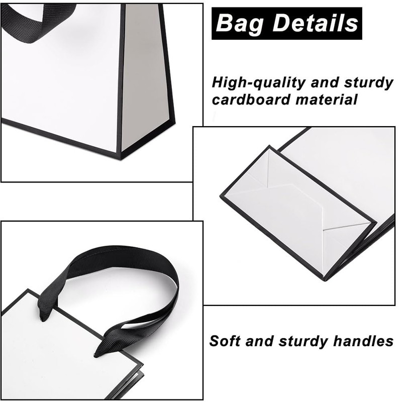 Aucuu Gift Box and Gift Bag Set White 2pc