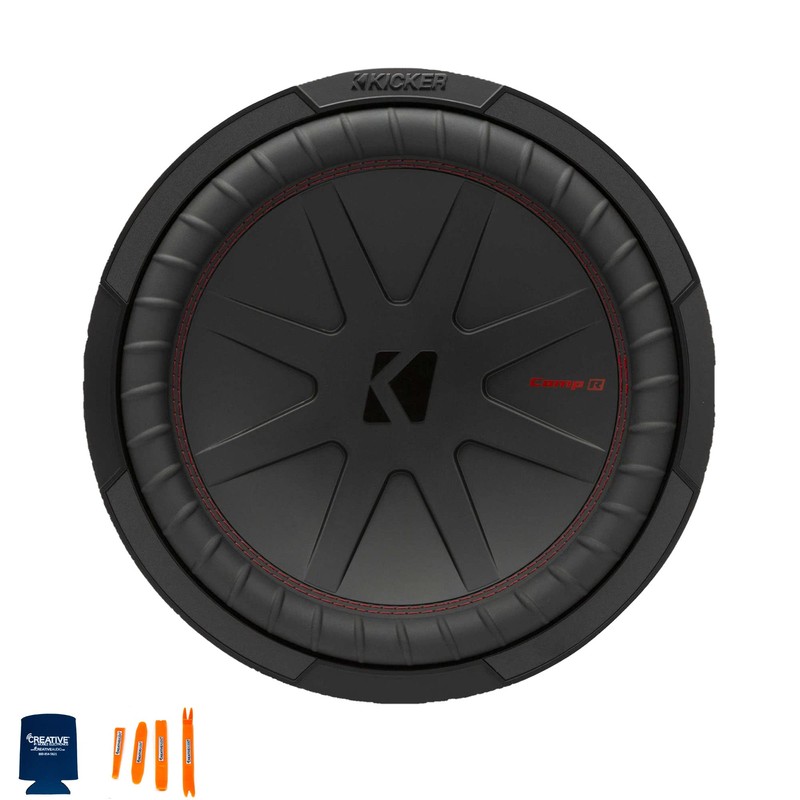 Kicker 48CWR124 CompR 12" Subwoofer, DVC, 4-ohm - Includes Speaker