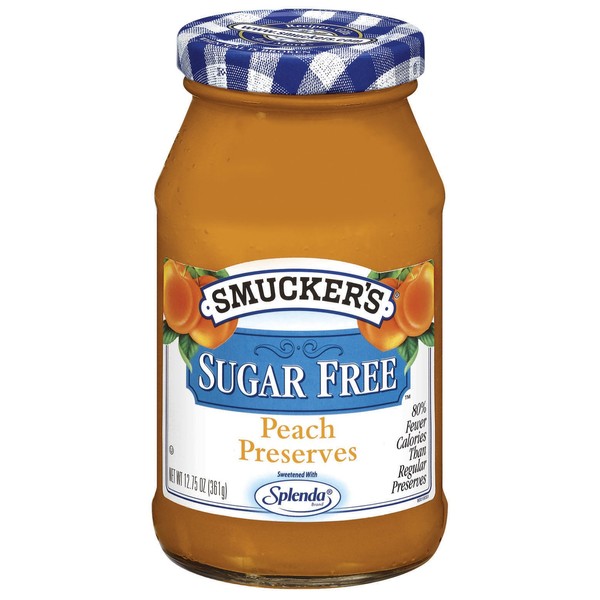 Smucker's Sugar Free Peach Preserves, 12.7500-Ounce (Pack of 6)