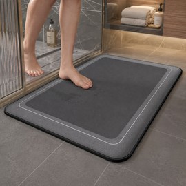 Bathroom Absorbent Mat for Home Use - Thickened Quick Drying Non-Slip Floor Mat for Kitchen, Doorway and Entryway