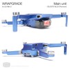 Wrapgrade Skin Sticker Set Compatible with DJI Mini 2 (Celeste