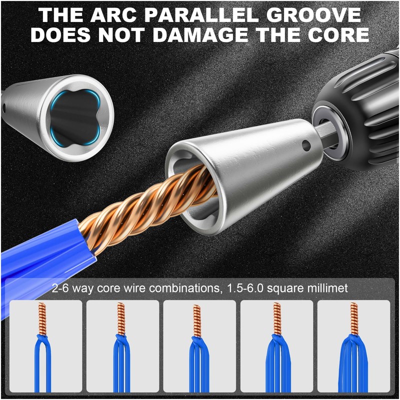 Wire Twister Tool for Drill, 6MM Hex Shank Wire Nut