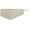 sheetsnthings Wrinkle Free Bed Skirt 650TC (Twin XL, Solid Ivory)