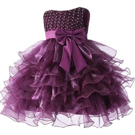 Jup'Elle Baby Girl Ruffle Princess Wedding Party Dresses 6 Months Infant