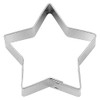 Staedter 5 Pointed Star Cookie Cutter, Silver, 12 cm