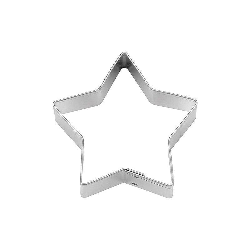 Staedter 5 Pointed Star Cookie Cutter, Silver, 12 cm