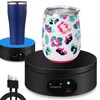 YVV Motorized Rotating Display Stand,Turner Cup Platform for Epoxy Glitter