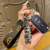 Rusoz Bear Keyring, 3D Bear Guardian Angel Pendant Cartoon Cute