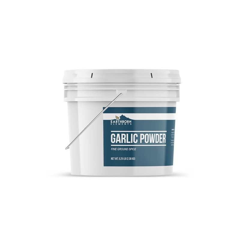 Earthborn Elements Garlic Powder 1 Gallon Bucket, Versatile, Bulk Seasoning,