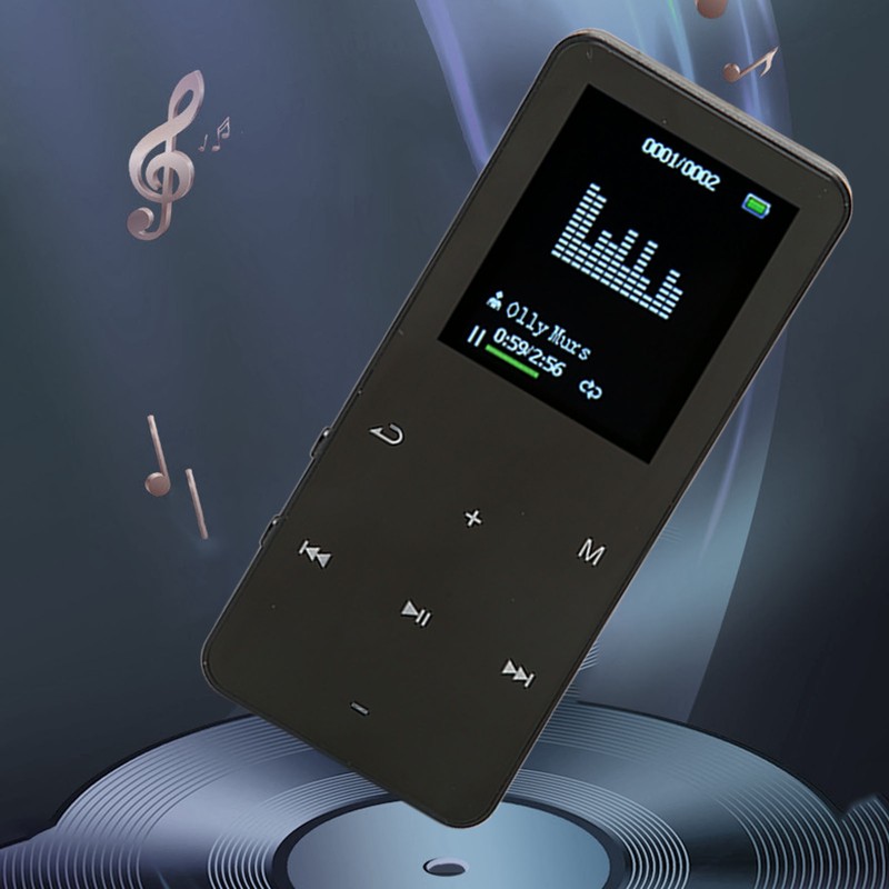 MP3 Player 8G Bluetooth 4.2 1.8 Inch Screen Noise Reduction