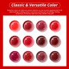 JR 12pcs 12ml Gel Polish Red Series Includes Cat Eye