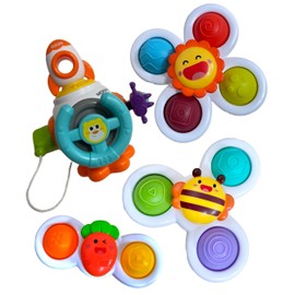 Guru Pong Hand Spinner for Babies, Teeth, Educational Toy, For 1 Years, 2 Years, 3 Years Old, Busy Box, Rotation Play, Hand Play Set, Brain Development, Fingertip Stimulation, (Gurguru Pong Set)