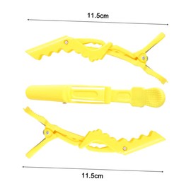 Healvian 15pcs Professional Hairdressing Clips Alligator Clamp Plastic Partition Clips Hair Locating Salon Use