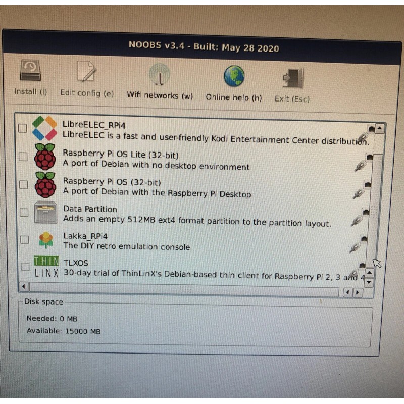 Raspberry Pi 16 Gb micro SD For Raspberry Pi 4