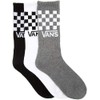 Vans, Men's Crew Socks, 3 Pair Pack (6.5-9, Assorted/Checkered)