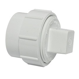 Canplas 193701AS PVC Female Cleanout Adapter with Plug, 1-1/2-Inch, White