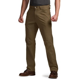 CQR Men's Vent Stretch Pants, Quick Dry Lightweight Casual Cargo Pants, Water Resistant Straight-Fit Utility Work Pants, Spectre Pants Walnut, 30W x 32L