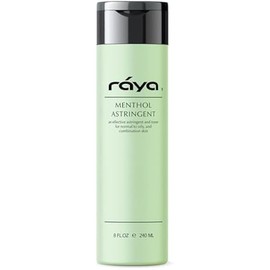 RAYA Menthol Astringent 6 oz (203) | Effective Facial Toner for Combination and Partially Oily Skin Prone to Break-Outs | Helps Refine, Tighten, and Protect pH Balance | Cools, Refreshes and Soothes